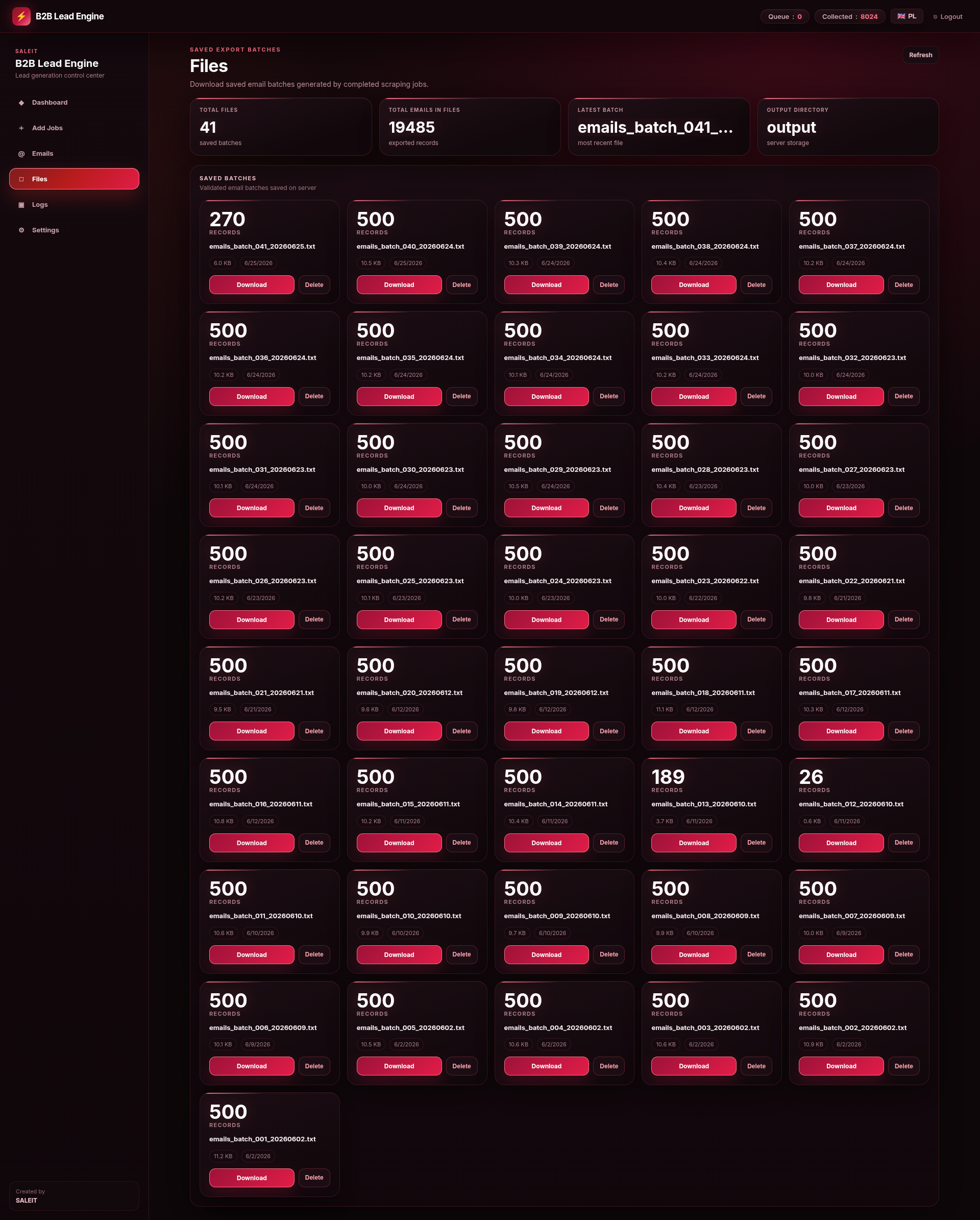 Saleit Leader feature screenshot